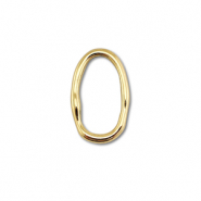 Fornituras Acero Inox entrepieza óvalo Dorado