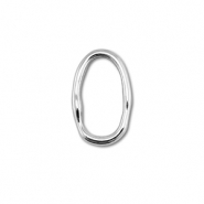 Fornituras Acero Inox entrepieza óvalo Plateado