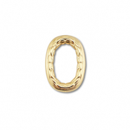 Fornituras Acero Inox entrepieza óvalo Dorado
