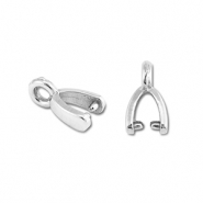 Fornituras Acero Inox enganche para colgante Plateado