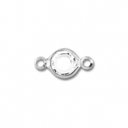 Fornituras Acero Inox entrepieza redondos Plateado-transparente