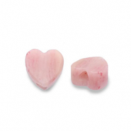 Piedras Naturales abalorios Cuarzo Rosa coraz&oacute;n Melocot&oacute;n rosa