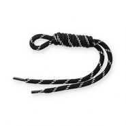 Llavero paracord Negro-blanco