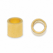 Fornituras met&aacute;licos DQ chafas tubo Dorado (sin n&iacute;quel)