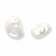 Imitaci&oacute;n de perlas de agua dulce Blanco