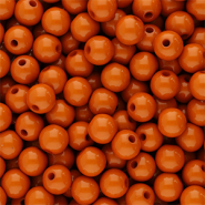 Abalorios acr&iacute;licos 8 mm brillante Rojo terracota