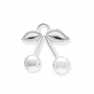 Colgantes Acero Inox cerezas Plateado
