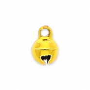 Colgantes met&aacute;licos cascabel 6mm Dorado