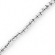 Abalorios Hematita conchas Plateado