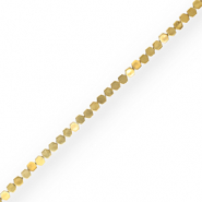 Abalorios Hematita hex&aacute;gono Dorado