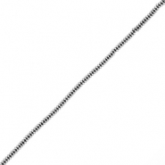 Abalorios Hematita rondeles Plateado