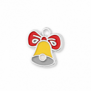 Colgantes met&aacute;licos campana navide&ntilde;a Plateado-amarillo-rojo-gris