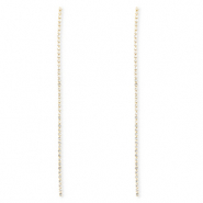 Metal TQ lat&oacute;n pendiente con strass Dorado-cristal