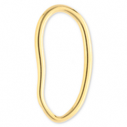 Fornituras Acero Inox entrepieza &oacute;valo Dorado