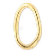 Fornituras Acero Inox entrepieza &oacute;valo Dorado