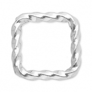 Fornituras acero inox entrepieza cuadrado Plateado