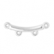 Fornituras acero inox entrepieza arco con 2 anillas Plateado