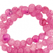 Abalorios de cristal 8 mm moteados Púrpura