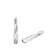 Colgantes metálicos DQ® barra Plateado vieja (sin níquel)