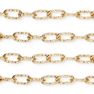 Fornituras aluminio cadena jasseron anclaje Dorado