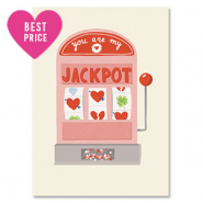 BY31® Tarjetas para joyería "Jackpot" Blancuzco-rojo-rosa
