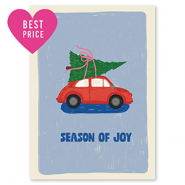 Tarjetas para joyería "Season of joy" Azul-rojo-verde