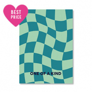 Tarjetas para joyería "One of a kind" Turquesa-azul