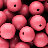 DQ Abalorios acrílicos 18 mm brillante Pink lemonade 16-1735 TCX