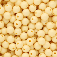 DQ Abalorios acr&iacute;licos 8 mm brillante Pastel yellow 11-0616 TPG