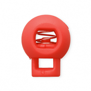 Fornituras coloridas abalorio stopper para cord&oacute;n bola Rojo