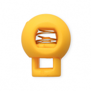 Fornituras coloridas abalorio stopper para cordón bola Naranja tropical