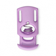 Fornituras coloridas abalorio stopper para cord&oacute;n rect&aacute;ngulo Lila