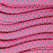 Paracord trendy 8mm Rosa ne&oacute;n-azul