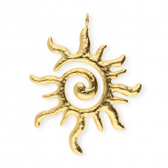 Colgantes Acero Inox sol el espiral Dorado