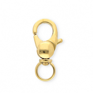 Fornituras acero inox mosquet&oacute;n Dorado