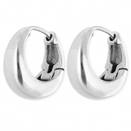 Pendientes Acero Inox criollas Plateado