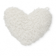 Colgantes llamativos coraz&oacute;n Blanco
