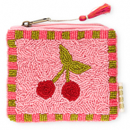 BY31&reg; Neceser cerezas Rosa-rojo-verde