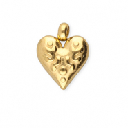 BY31&reg; Colgantes Acero Inox coraz&oacute;n Dorado