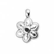 BY31&reg; Colgantes Acero Inox flor Plateado