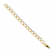 BY31&reg; Fornituras Acero inox extenci&oacute;n set de cadena pez Dorado