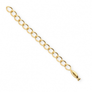 BY31&reg; Fornituras Acero inox extenci&oacute;n set de cadena pez Dorado
