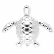 Broches llamativos in acero inox tortuga Plateado