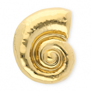 Broches llamativos in acero inox caracol Dorado