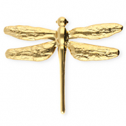 Broches llamativos in acero inox lib&eacute;lula Dorado