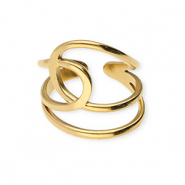 Anillos Acero Inox Dorado