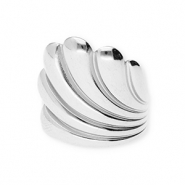 Anillos Acero Inox Plateado