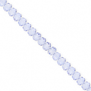 Abalorios faceteados disco 4x3mm Azul