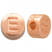 Abalorios letras metálicos DQ E Oro rosado (sin níquel)