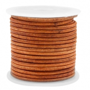 Cuero DQ auténtico y ante DQ Cuero DQ redondo 2mm